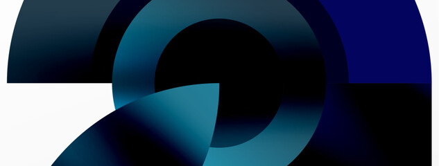 Poster - a blue and black number 2 on a white background . High quality