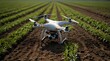 Drone monitoring crops and smart agriculture in a digital .Generative AI