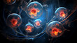 Creative image of embryonic stem cells