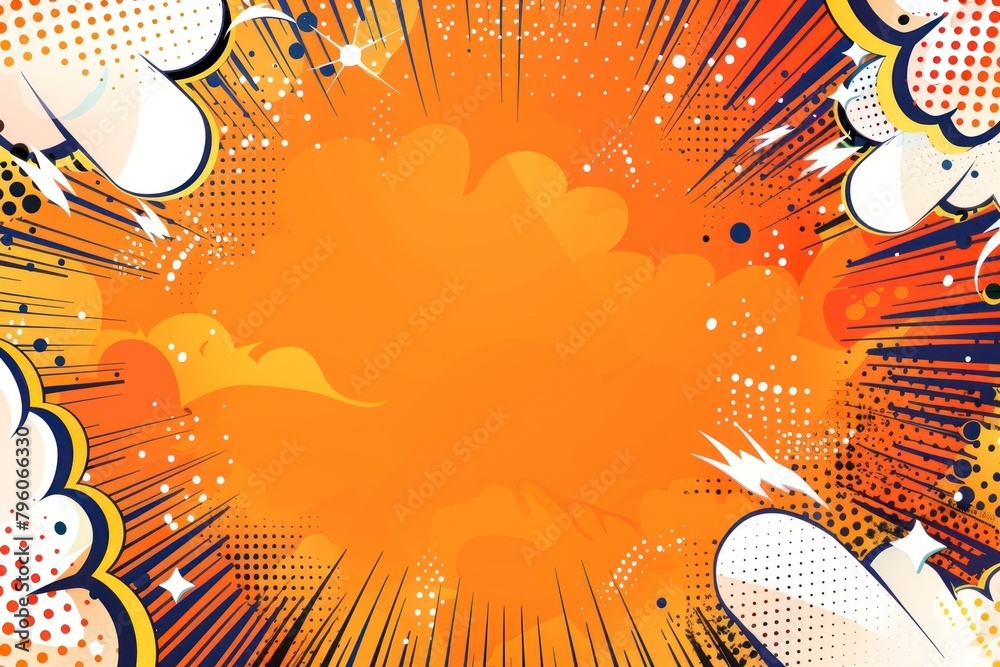 Comic boom border effect backgrounds abstract pattern. Stock ...