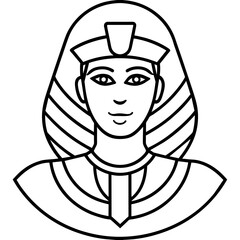 cleopatra-symbol-outline new - Vector - Vector art - Vector illustration - Vector design - Latest Vector - Ultimate Vector - Premium Vector - Vector pro - Premium illustration