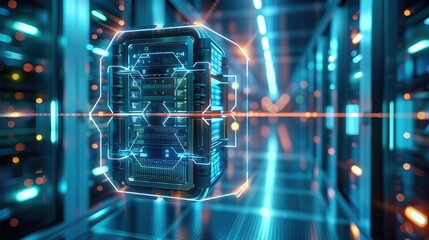 Aufkleber - A secure storage and data technology using decentralized systems as well as using a hexagonal node. Generative AI.