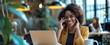© SHI - Businesswoman makes phone calls while working in the office