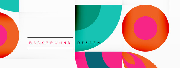 Aufkleber - A vibrant aqua background with magenta circles and lines, creating an artistic design reminiscent of a musical instrument. Eyelash font adds a touch of elegance to the rectangle table