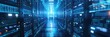 Futuristic Data Center Server Room Networks