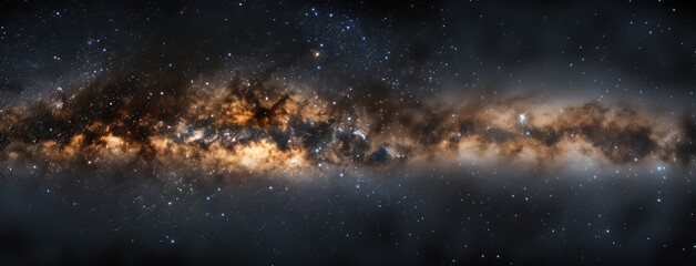 Poster - Majestic Milky Way Galaxy Panoramic View