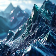 Macro photography of dew-kissed mountain peaks