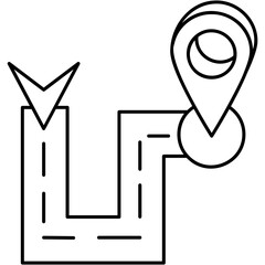 Sticker - Hiking Track Icon