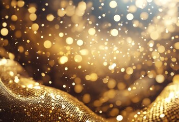 'particle pattern glitter shine gold confetti technology. dot mesh.Golden Abstract waves composed geometric glowing glistering background bright magic sparkle paint wave tra'
