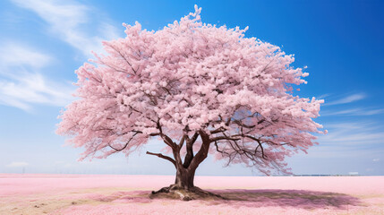 Wall Mural - tree in bloom in spring.