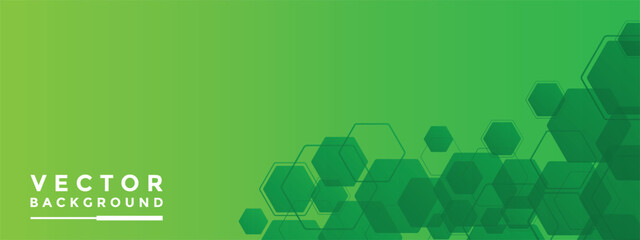 Aufkleber - Background Green hexagon pattern look like honeycomb vector illustration lighting effect graphic for text and message board design infographic