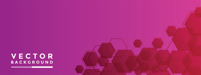 Leinwandbilder - Background Purple hexagon pattern look like honeycomb vector illustration lighting effect graphic for text and message board design infographic