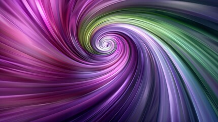 Poster - High-resolution digital blend of purple and green swirls creates abstract backgrounds