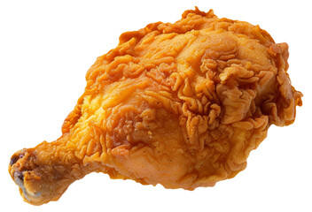 Poster - Crispy fried chicken drumstick isolated on a .