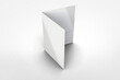 File Folder Mockup 3D Rendering on Isolated Background