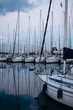 A collection of private yachts in the harbor of Palermo, Italy