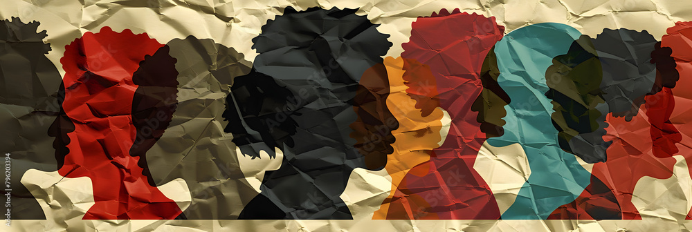 Black history month celebration of diversity and African culture pride ...