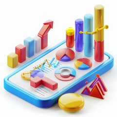 Poster - Application Development and SEO Analysis 3D Icon, AI Generative