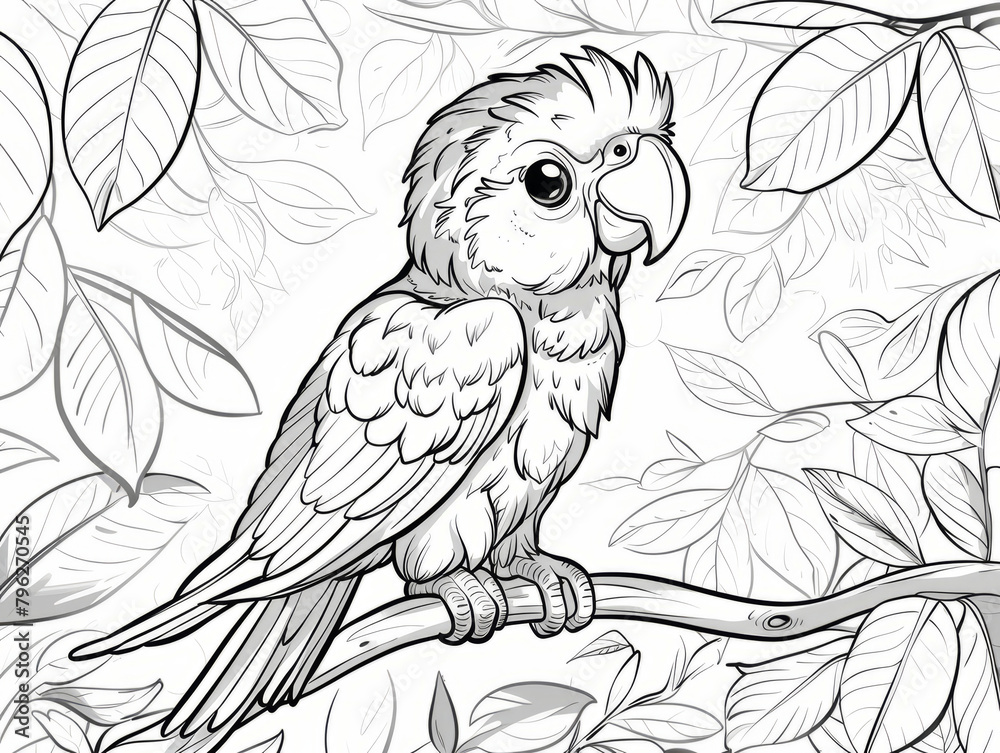 Coloring Pages for Kids, Preschoolers, Simple Coloring Book