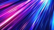 Anime Speed Blue Diagonal Lines Abstract Graphic Design with Gradient Shiny Lights in Purple, Pink