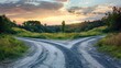 Second Chance: A Fresh Start on the Road of Life - Image of Rural Road with 