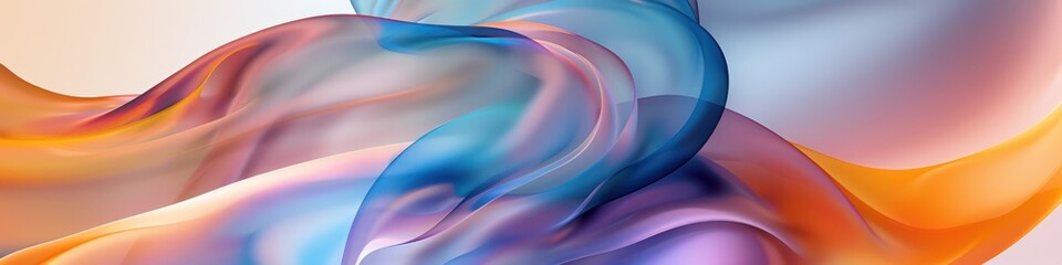 Wall Mural - Colorful abstract background Ready banner. With liquid bubble tissue effects