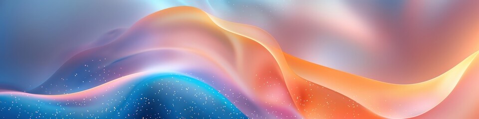 Wall Mural - Colorful abstract background Ready banner. With liquid bubble tissue effects