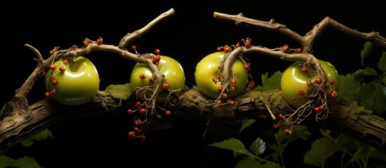 Aufkleber - Apples resting branch red berries