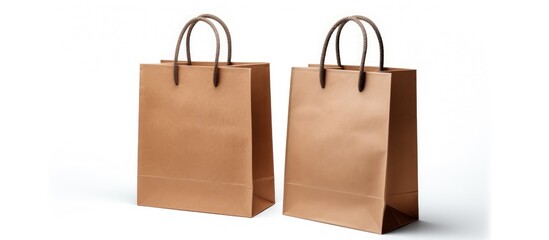 Poster - Two paper bags on white