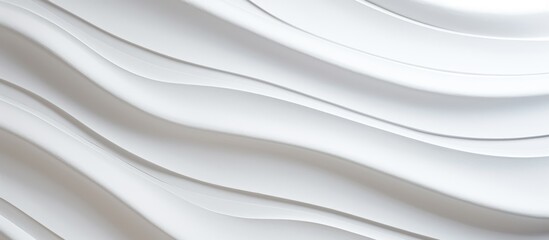 Poster - Curved white wall pattern