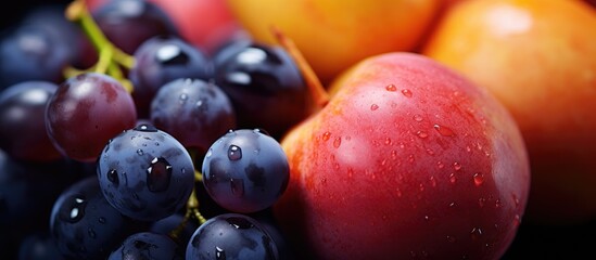 Poster - Assorted mixed fruits on a table