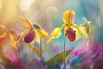 Poster - A detailed shot of a flower with a blurred background. Perfect for various design projects