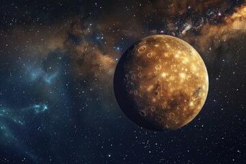 Aufkleber - A stunning image of a planet in the sky, perfect for science and astronomy projects