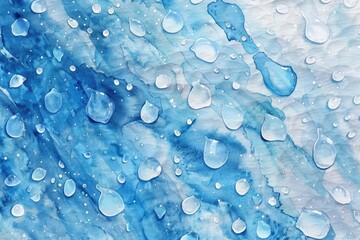 Wall Mural - Close up of water droplets on a surface, perfect for background use