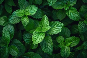 Aufkleber - Close up of vibrant green leaves, perfect for nature backgrounds