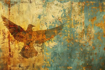 Wall Mural - A majestic bird soaring through the air. Suitable for nature and wildlife concepts