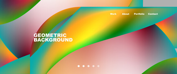 Poster - A vibrant geometric background featuring a rainbow of colors. This art piece is a closeup of rectangles in various tints and shades, creating a liquidlike eyelash effect with graphic elements