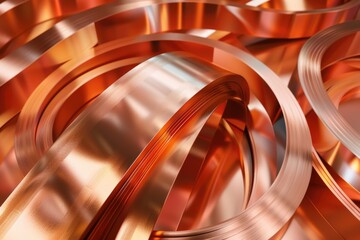 Poster - Detailed close up of metal strips, suitable for industrial concepts
