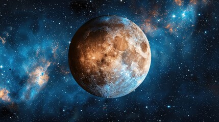 Poster - A stunning image of a planet in the sky. Perfect for science fiction or space-themed projects