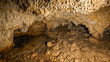 yukatan underground cave with large stalactites, Mexico.