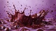 a high splash of molten chocolate
