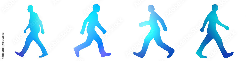 Walk Fast Visual Fast Walk clipart collection, symbol, logos, icons isolated on ...