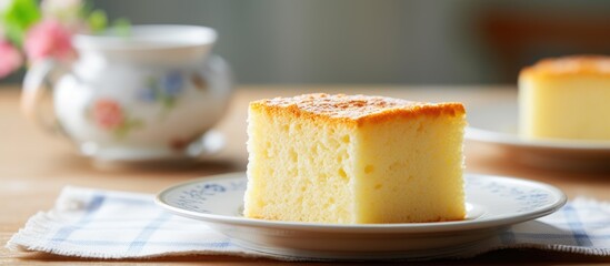 Poster - Cake sits on dish