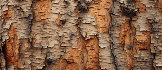 Aufkleber - Tree trunk close up with peeling bark