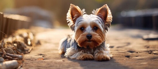 Sticker - Small dog resting on ground