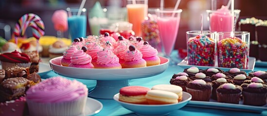 Poster - Various cupcakes displayed on a table