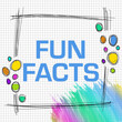 Fun Facts Colorful Lines Sketch Dots Frame Text 