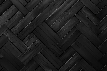 Poster - A black and white photo of a wooden floor. Suitable for interior design projects