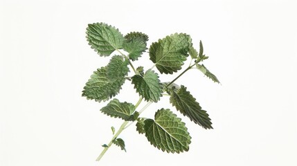 Aufkleber - A close up shot of a plant with vibrant green leaves. Perfect for botanical and nature themed designs