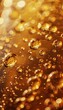 b'Close up of bubbles in amber liquid'
